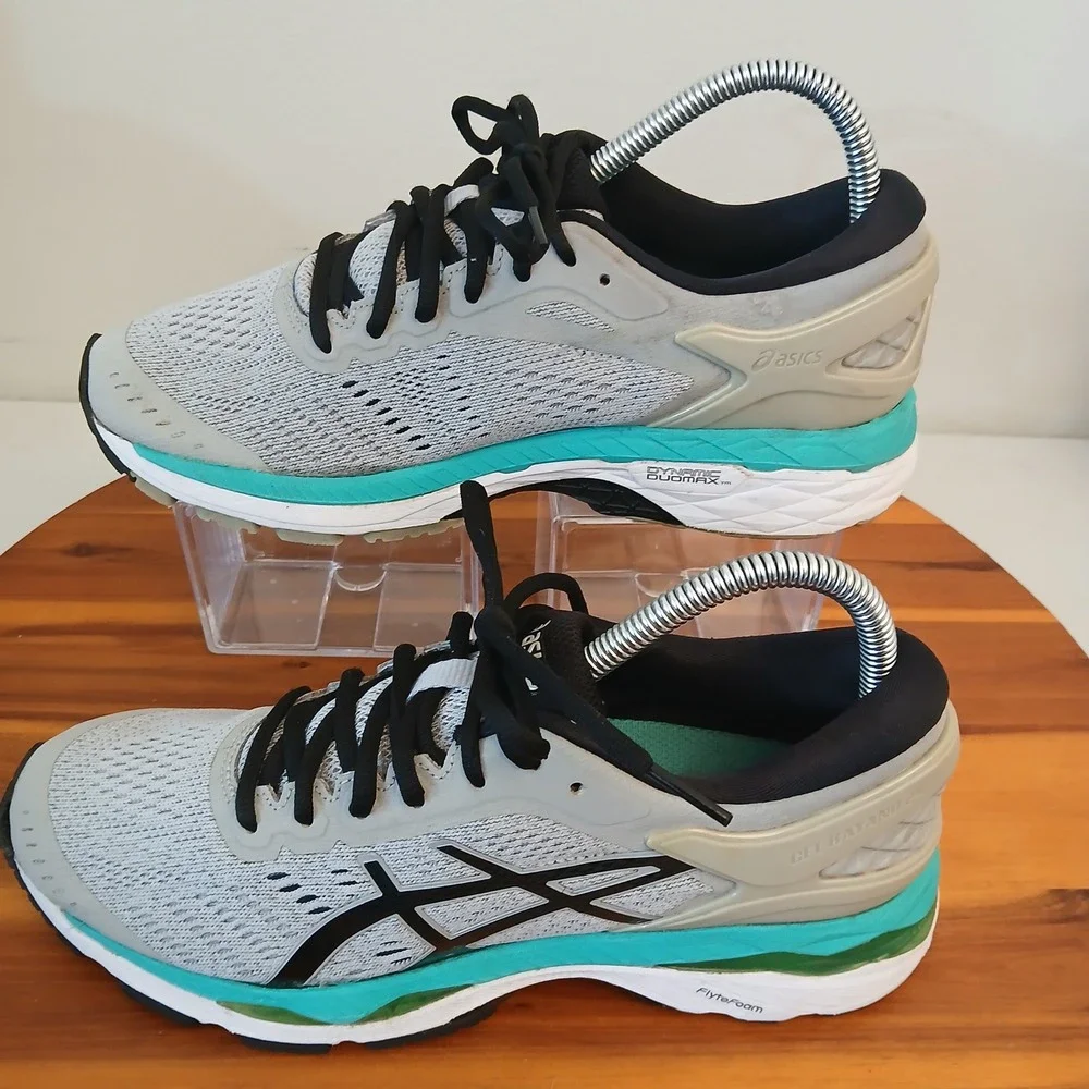 Asics Gel Kayano 24 Womens 8 Grey Running Shoes Sneakers T799N
